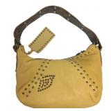 Betsey Johnson Beige Studded Shoulder Bag