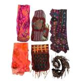 Group of  Textile Scarves incl. Pashmina