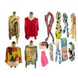 Lot Textile Scarves & Wraps incl.Rafe and Halston