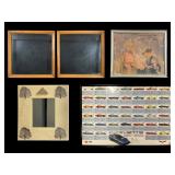 Wood Frames, Mirror, and Clover Leaf Dairy Advert