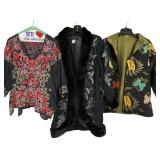 Three Embroidered Women