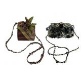 Two Mary Frances Handbags