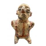 Pre-Columbian Style Painted Ceramic Figure
