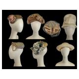 Seven Womenï¿½s Vintage Hats