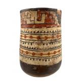 Nazca-Style Polychrome Ceramic Vessel