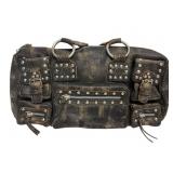 Betsey Johnson Distressed-Style Studded Handbag