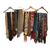 Large Group Vintage Neckties