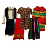 Vintage Clothing Lot with Dresses & Skirts