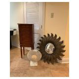 Jewelry Armoire with Mirror Top