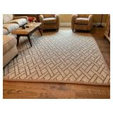 10' x 9' 10' Woven Area Rug with Under pad