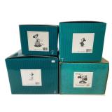 4 Walt Disney Classics Statues in Box