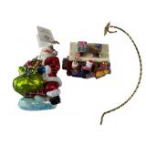 Christopher Radko Santa Ornament and Trinket