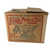 27 Piece Anchor Glass Punch Set with Box