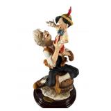 Rare Giuseppe Armani Pinocchio Geppetto Statue