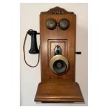 Stromberg Carlson Oak Wall Mount Telephone