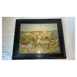 E. Melvin Bolstad Folk Art Framed Print