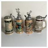 4  Beer Steins