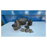 Metal Tableware and Toys Lot