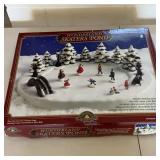 Christmas Fantasy Wonderland Skaters Pond Set
