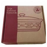 Longaberger Pottery Casserole Dish NIB