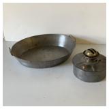 Early 1900s Fry Pan and Miller 330 Heater