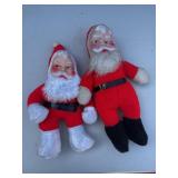 Rubber Faced Santa Claus Dolls