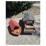 Custom Covered Bridge Chicken Feeder 31" x 10