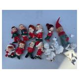 Napco Pixie Miniature Christmas Figurines