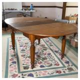 Antique Solid Wood Drop Leaf Extension Table
