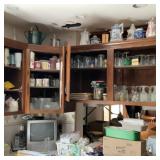 Huge Kitchen Cabinet Contents, Glassware & Utensil