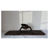 Primitive Apple Corer on Wooden Flank