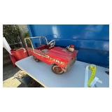 Thunder Rod Vintage Metal Pedal Car Firetruck