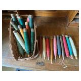 22 Antique Sewing Bobbins