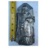 Santa Claus Chocolate Mold Tin 7 Inch