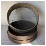 Two Antique Bentwood Grain Sieves