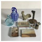 Decorative Lot Including Vintage Glass