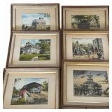 Six Davis Ray Watercolors, Lehigh Valley