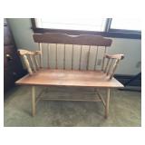 Pine Four Legged Bench