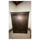 Two Door Primitive Style Media Cabinet