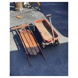 Flexible Flyer 47-Inch Wooden Sled