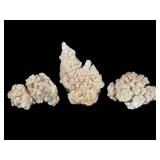 Three Cave Calcite Clusters