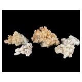 Cave Calcite and Aragonite Crystal Clusters