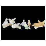 Carved Onyx Bird Figures