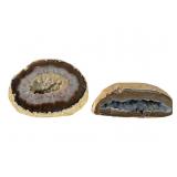 Two Agate Geode Specimens
