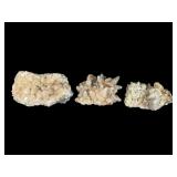 Three Quartz Crystal Specimens