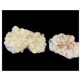 Apophylite and Stilbite Crystal Clusters