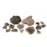 Pink Dolomite Mineral Specimens with Chalcopy