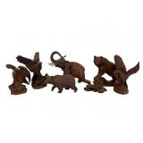 6 Red Mill Resin Animal Figurines