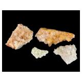 Quartz Cluster Group with Golden Quartz