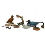 Hand-Carved Bird Figurines